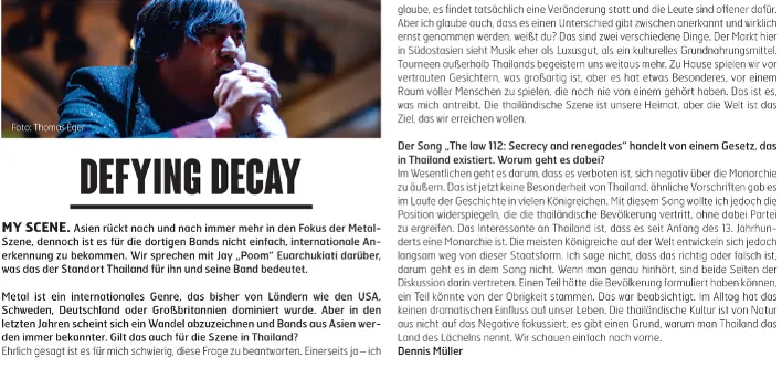 FUZE Magazine — Defying Decay feature article