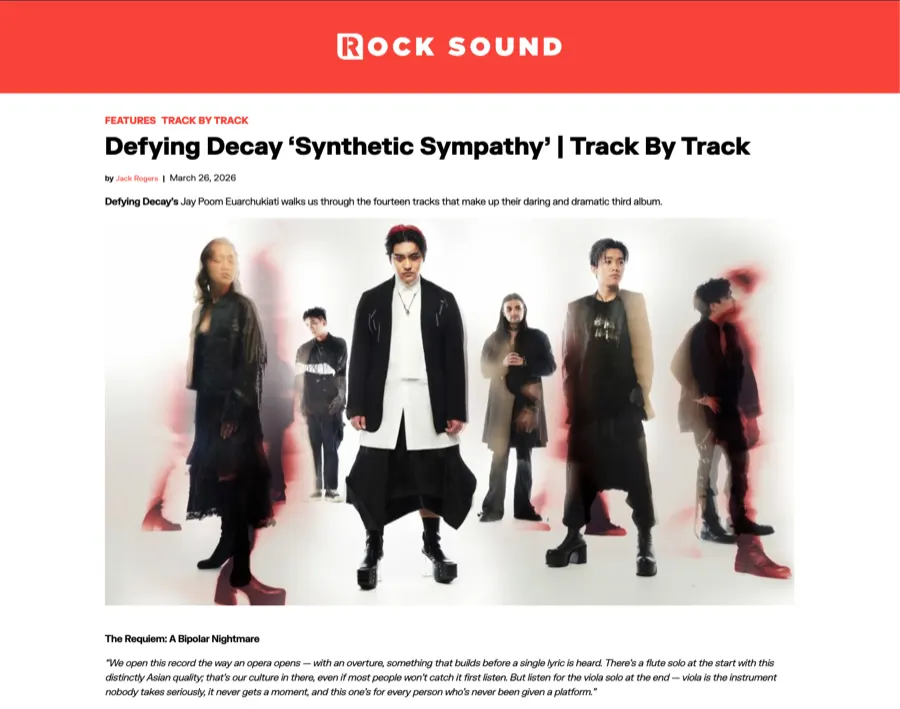 Rock Sound — Track by Track · Synthetic Sympathy